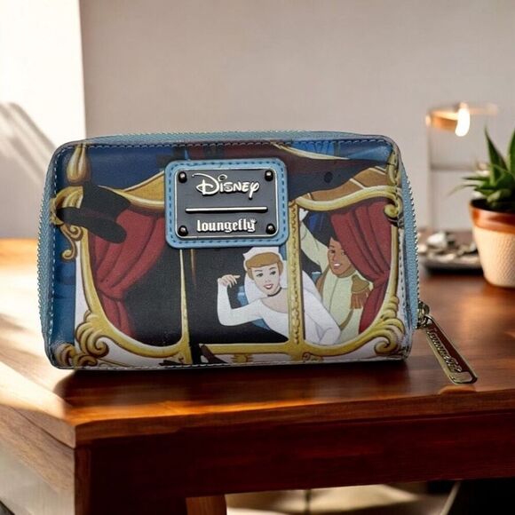 Loungefly Handbags - Loungefly DISNEY CINDERELLA PRINCESS SCENE ZIP AROUND WALLET